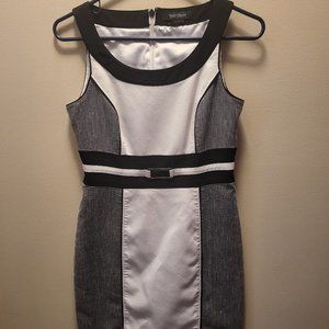 White House Black Market Black and White Dress